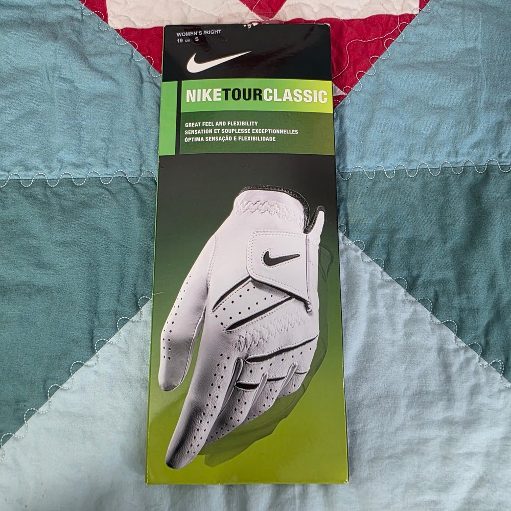 Nike Tour Classic Golf Glove Womens Small White Leather Right Hand